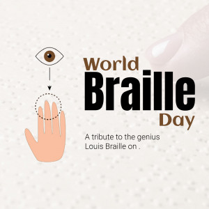 World Braille Day Marketing Image For Telegram