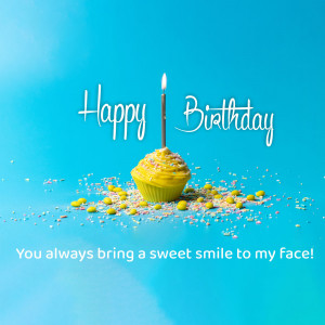 Happy Birthday Cupcake Creative Design For Instagram