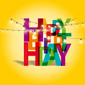 Colorful Happy Birthday Graphic Marketing Image For Instagram