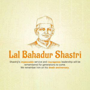 Lal Bahadur Shastri Jayanti Creative Design For Threads