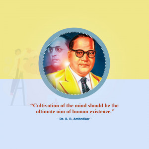 Dr. B.R. Ambedkar Quote Graphic For Twitter