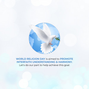 World Religion Day - Peace And Harmony Template For X