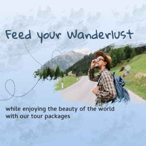 Feed Your Wanderlust - Travel With Us Banner For X