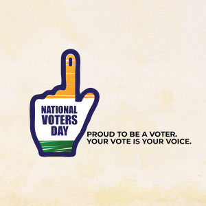 National Voters Day - Your Vote Matters Artwork For WhatsApp