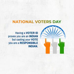 National Voters Day India Design For X
