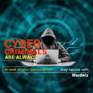 Image of a hooded hacker working on a laptop with a digital security background.