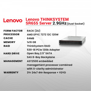 Lenovo ThinkSystem SR655 Server with specifications
