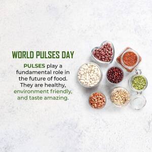 World Pulses Day - Healthy And Sustainable Food Business Poster For Pinterest