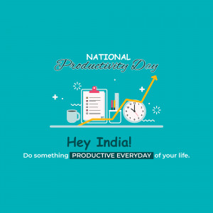 National Productivity Day - Hey India! Advertisement For Twitter