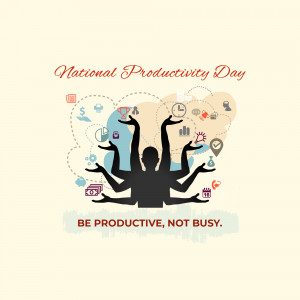 National Productivity Day Illustration Graphic For X