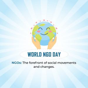 World NGO Day Celebration Promotional Banner For X