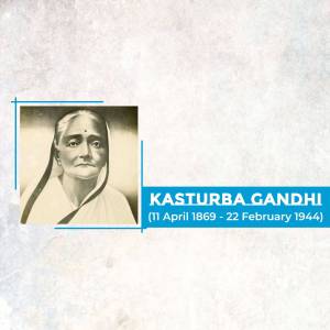 Kasturba Gandhi - A Portrait Of Resilience Branding Post For Threads