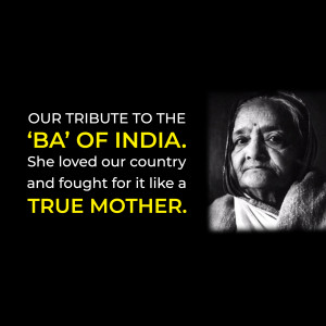 Tribute To Indira Gandhi Creative Design For Threads