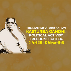 Kasturba Gandhi - The Mother Of Our Nation Artwork For Pinterest