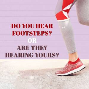 Running Motivation - Footsteps Advertisement For Twitter