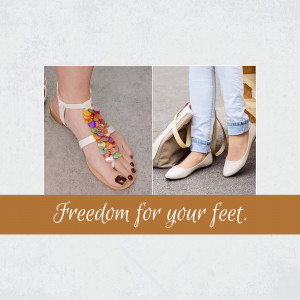 Footwear Fashion: Sandals & Flats Business Poster For Facebook