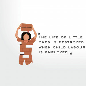 Illustration depicting the negative impact of child labor.