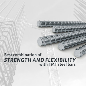TMT Steel Bars - Strength And Flexibility Graphic For X