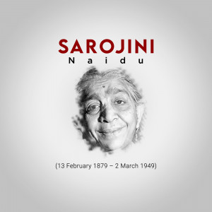 Sarojini Naidu Portrait Advertisement For Google Business Profile