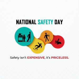 National Safety Day Awareness Banner For Twitter