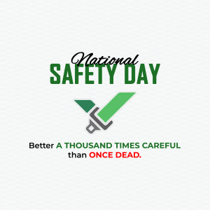 National Safety Day Template For Facebook