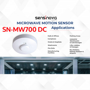 Sensinova SN-MW700 DC Microwave Motion Sensor with application examples