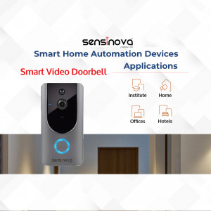 Sensinova Smart Video Doorbell with applications for home, office, hotels and institutes