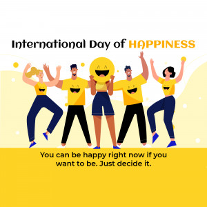 International Day Of Happiness Design For Facebook