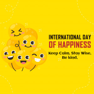 International Day Of Happiness Post For Google Business Profile