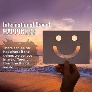 International Day Of Happiness Banner For X