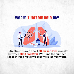 World Tuberculosis Day Awareness Business Poster For Twitter