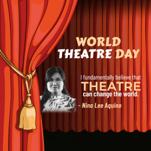 World Theatre Day Celebration Graphic For Threads