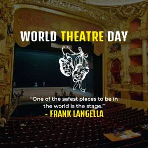 World Theatre Day Celebration Business Poster For Telegram