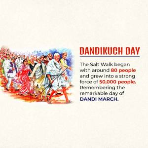 Dandi March - Remembering The Salt Satyagraha Design For X