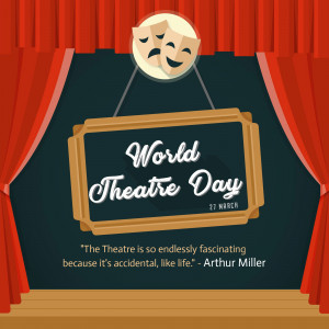 World Theatre Day Celebration Business Poster For LinkedIn