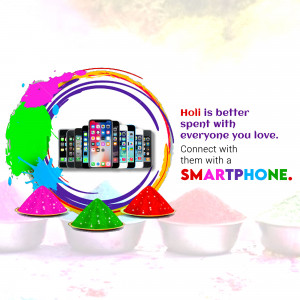 Holi Smartphone Offer Poster For Threads