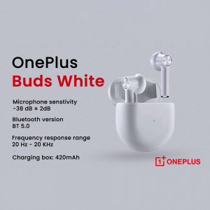 OnePlus Buds White Post For LinkedIn