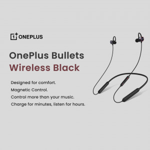 OnePlus Bullets Wireless Black Template For LinkedIn