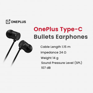 OnePlus Type-C Bullets Earphones Business Poster For Google Business Profile