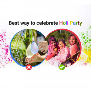 Holi party ideas with water balloons and color play