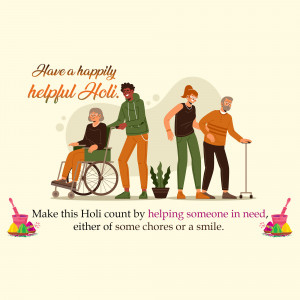 Happy Holi - Helping Hands Post For X