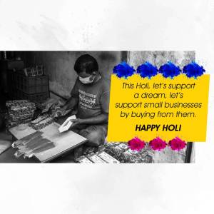 Holi Support For Small Businesses Branding Post For Threads