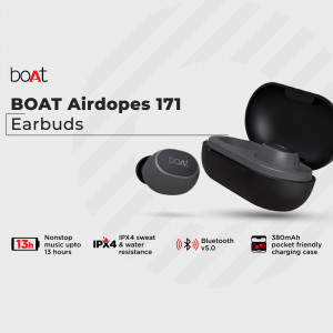 boAt Airdopes 171 wireless earbuds with charging case