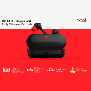 BoAt Airdopes 431 Wireless Earbuds Promotional Banner For Facebook