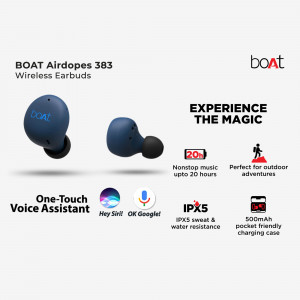 BoAt Airdopes 383 Wireless Earbuds Template For Telegram