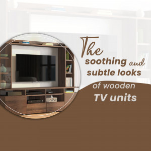 Wooden TV Unit Showcase Post For LinkedIn