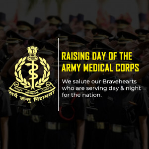 Army Medical Corps Raising Day Branding Post For Google Business Profile