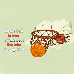 Basketball Teamwork Template For WhatsApp