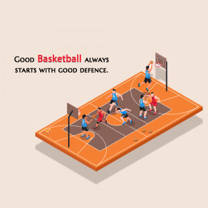 Good Basketball Starts With Good Defence Artwork For Telegram