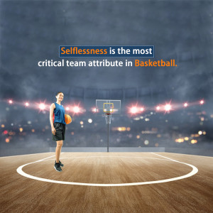 Selflessness In Basketball Social Media Post For Telegram